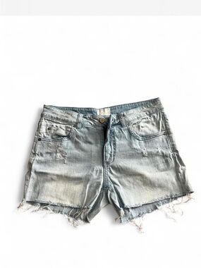 Caslon Light Blue Distressed Denim Shorts